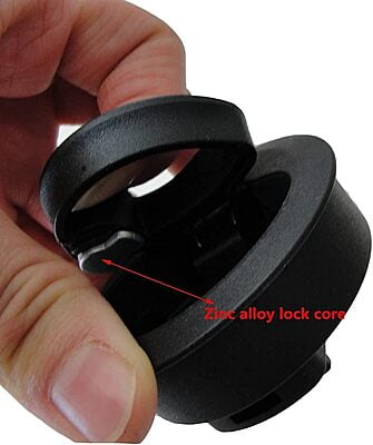 PLASTIC TURNING LOCK 61mm BLACK PLASTIC TURNING LOCK 61mm BLACK
