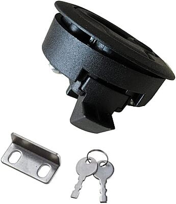 PLASTIC TURNING LOCK 61mm BLACK PLASTIC TURNING LOCK 61mm BLACK