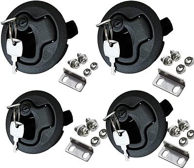 PLASTIC TURNING LOCK 61mm BLACK PLASTIC TURNING LOCK 61mm BLACK