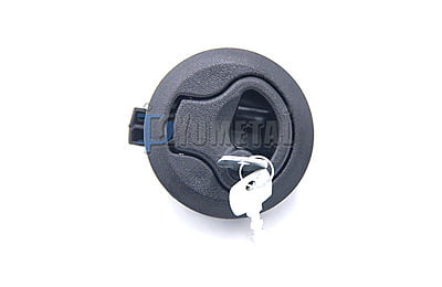 PLASTIC TURNING LOCK 61mm BLACK PLASTIC TURNING LOCK 61mm BLACK
